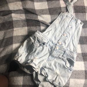 Jean Short Romper
